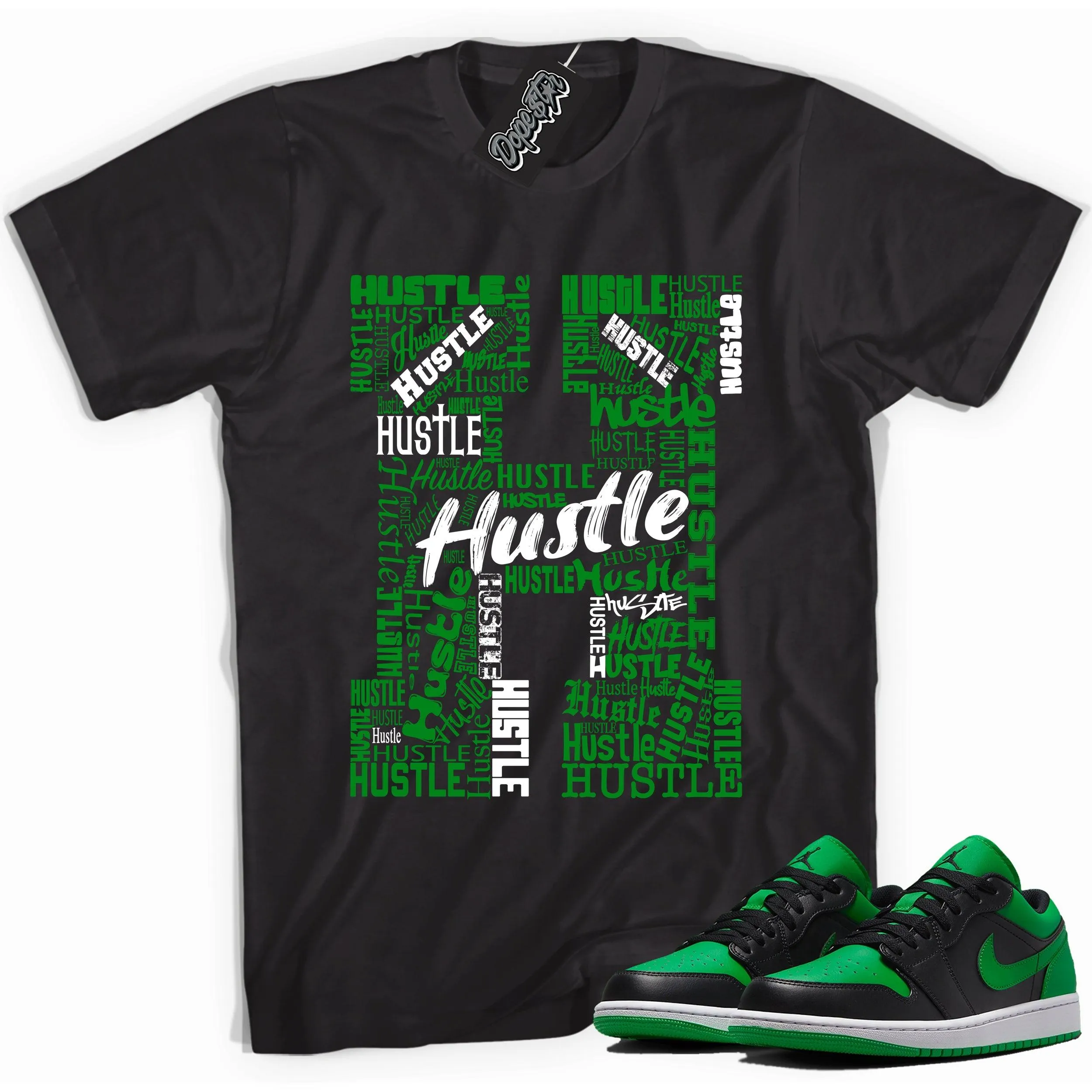 1 Low Lucky Green Shirt H For Hustle