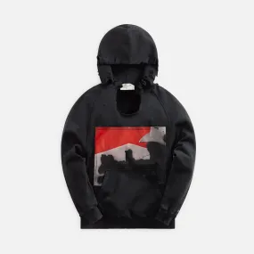 1017 ALYX 9SM Destroyed Mark Flood Box Hoodie - Washed Black