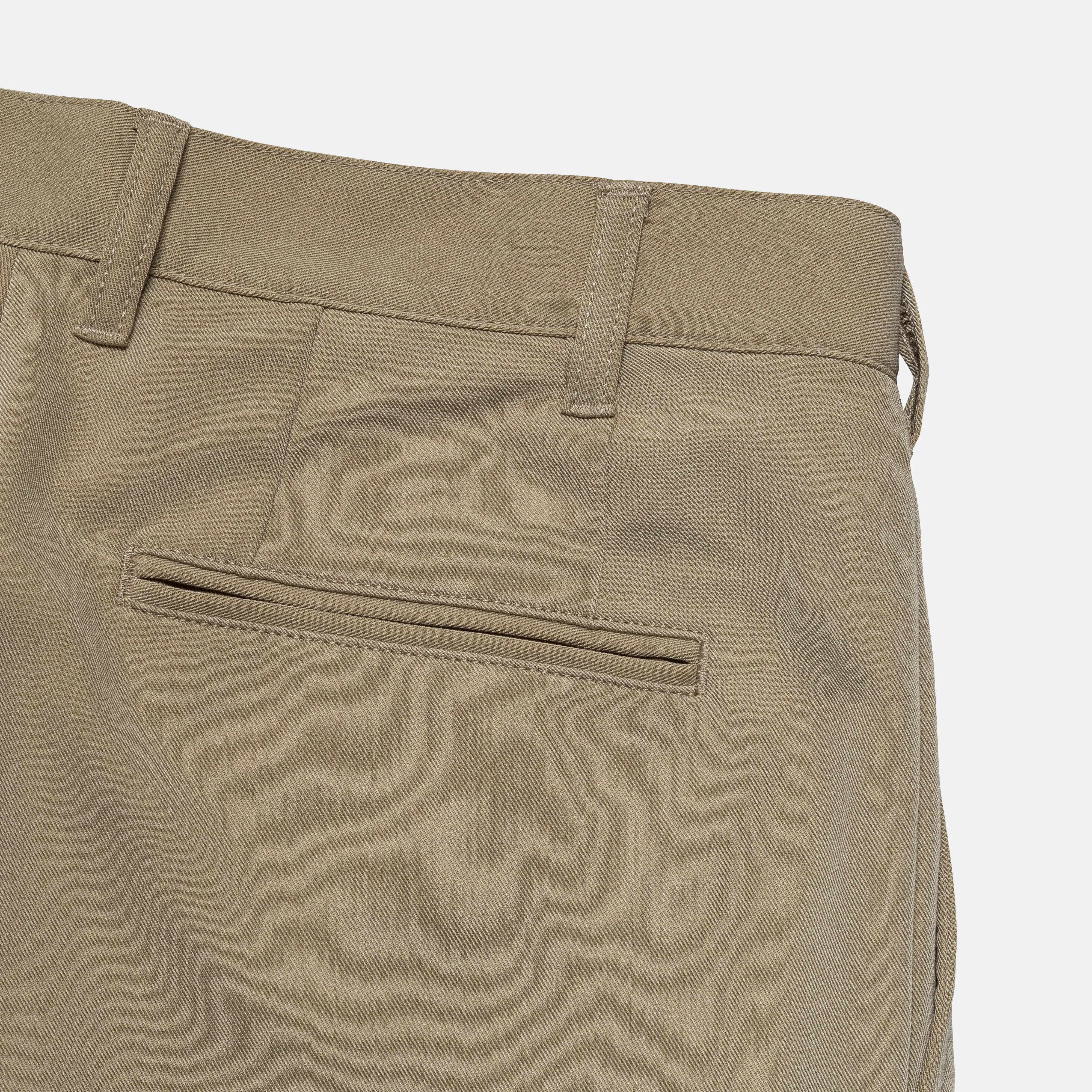 2 Pleats Trousers PE Twill - Sand