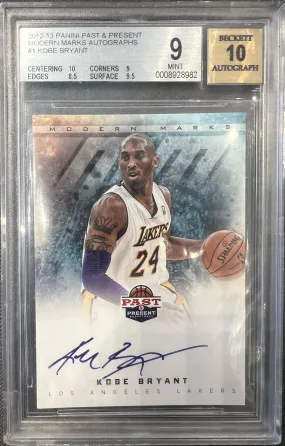 2012-13 Panini Past & Present Kobe Bryant Modern Marks Autographs