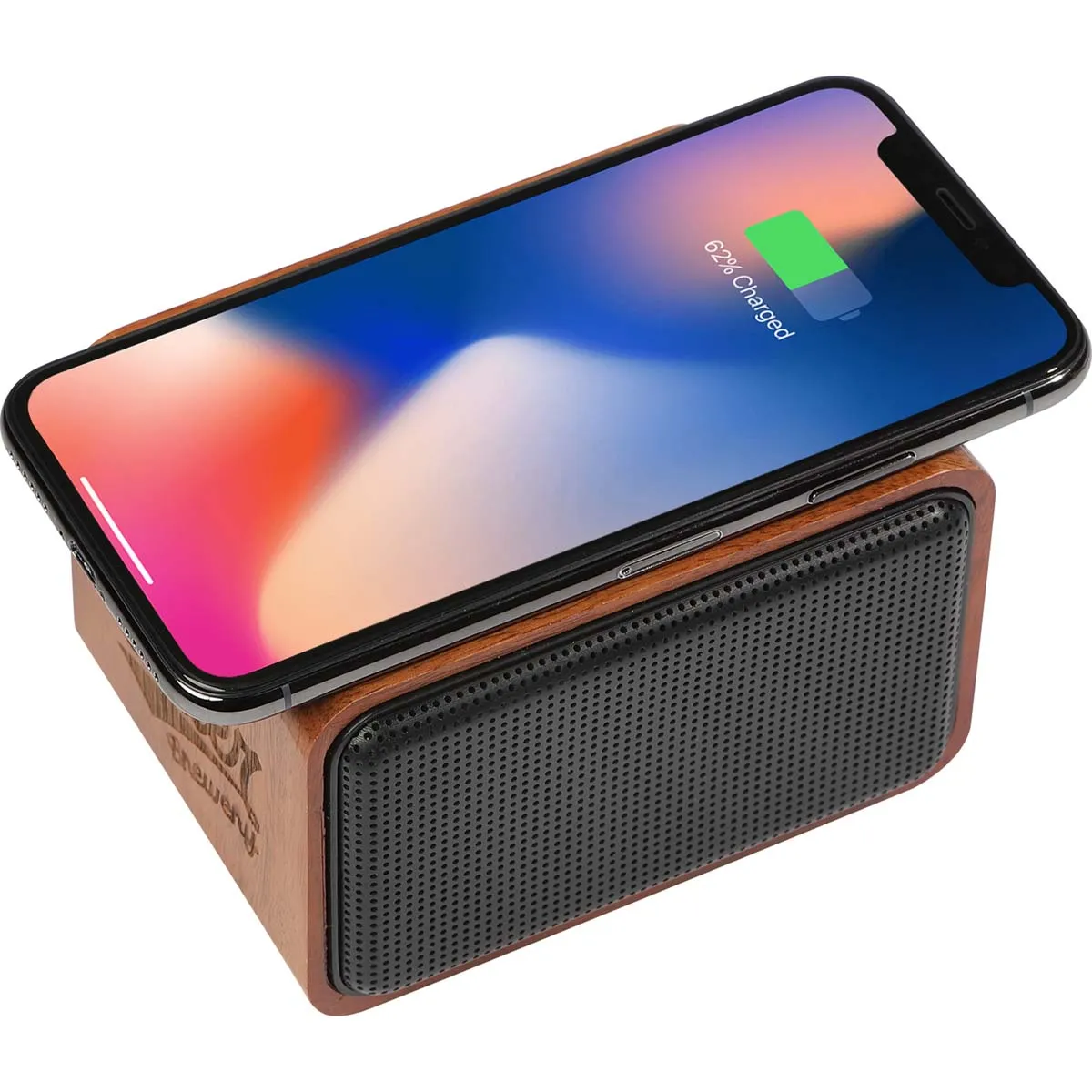 3 Day Leed's Wood Bluetooth Speaker with Wireless Charging Pad