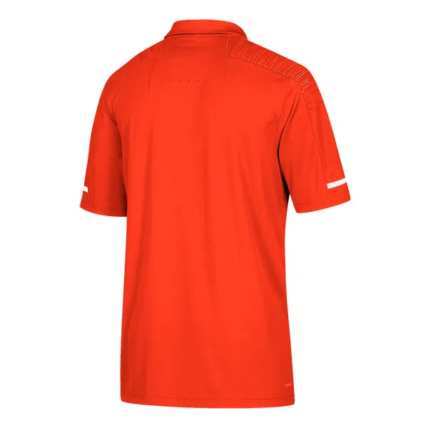 adidas Men's Collegiate Orange/White Team Iconic Coaches Polo