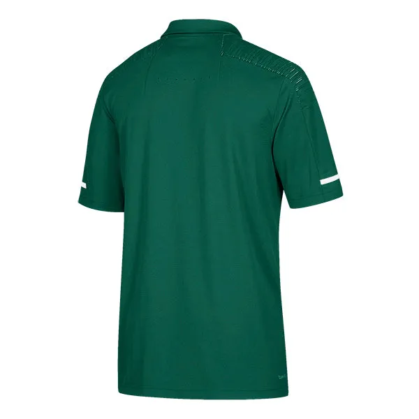 adidas Men's Dark Green/White Team Iconic Coaches Polo