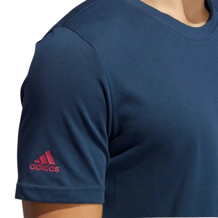 Adidas T-Shirt Golf Champion Heren Navy Pink