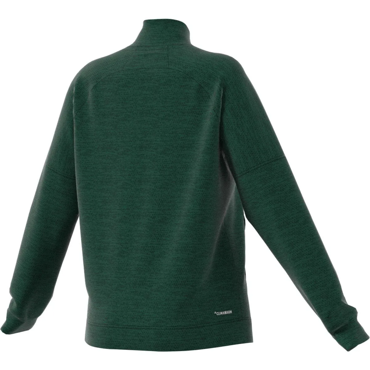 adidas Women's Dark Green Melange Team Issue Quarter Zip