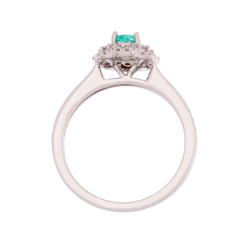 AGL Certified Paraiba Tourmaline Deco Style Ring