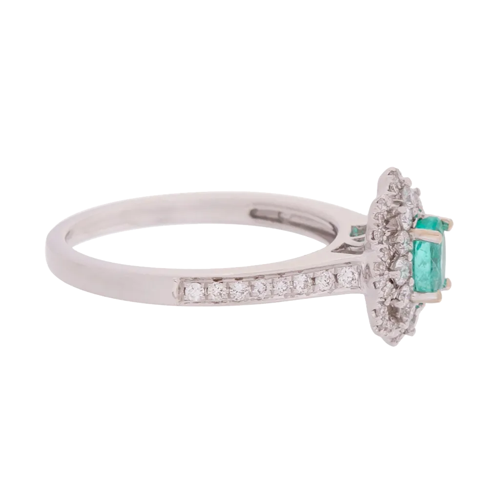 AGL Certified Paraiba Tourmaline Deco Style Ring