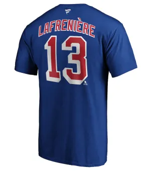 ALEXIS LAFRENIRE NEW YORK RANGERS FANATICS MEN'S NAME AND NUMBER T SHIRT