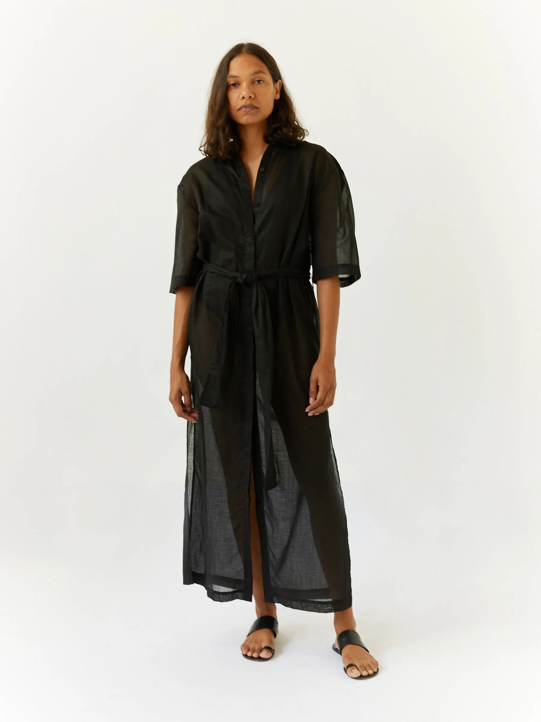 Alina Maxi Shirt Dress