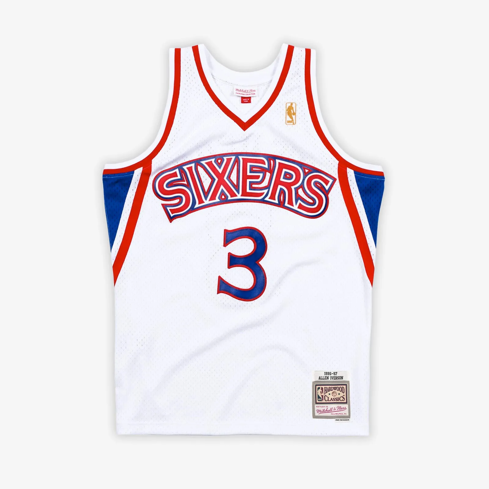 Allen Iverson Philadelphia 76ers 96-97 HWC Swingman Jersey - White