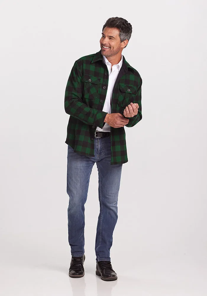 Burlington Jacket - Green Black Plaid