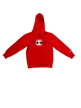 Champion boys' sweatshirt with hood and kangaroo pockets 306305 RS046 HRR red