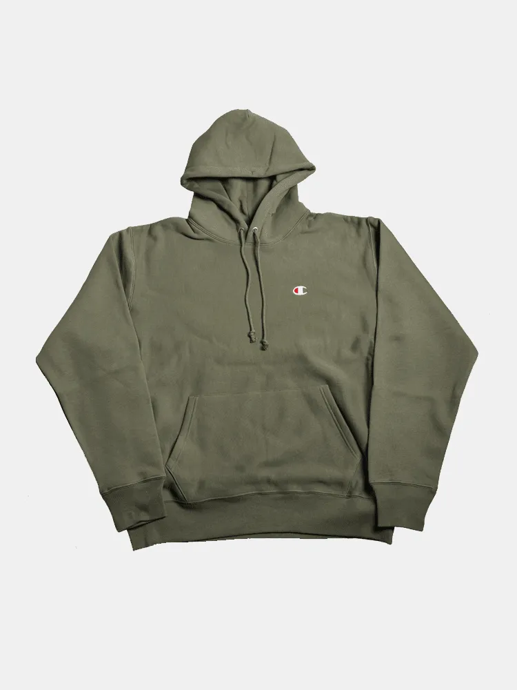 Champion Reverse Weave SML C Hood - Cargo Olive