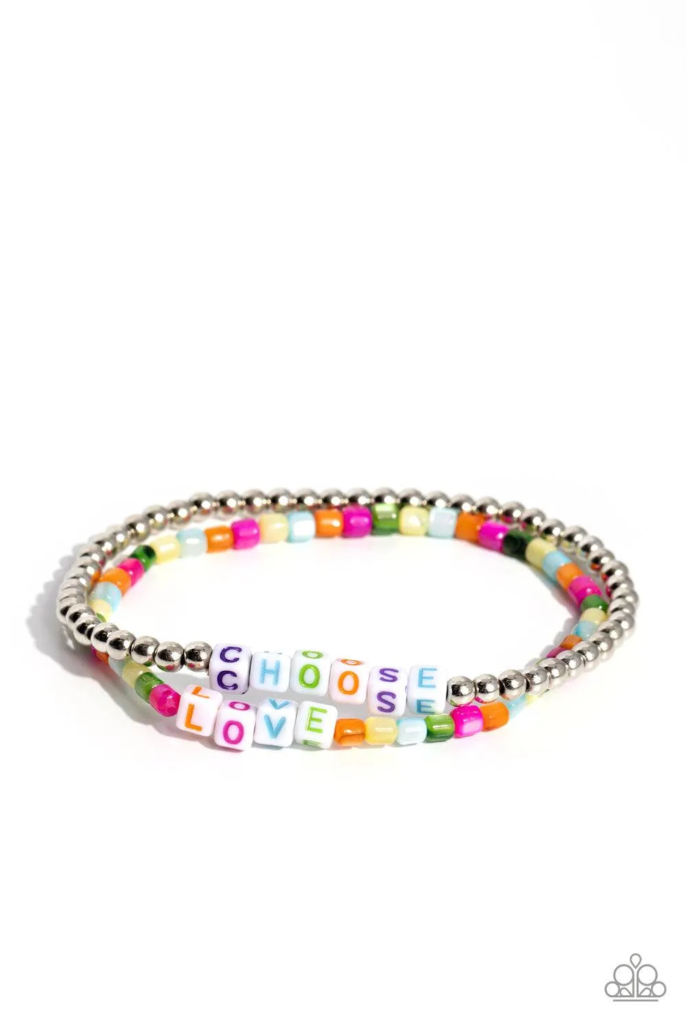 Chasing Love Multi Inspirational Bracelet - Paparazzi Accessories