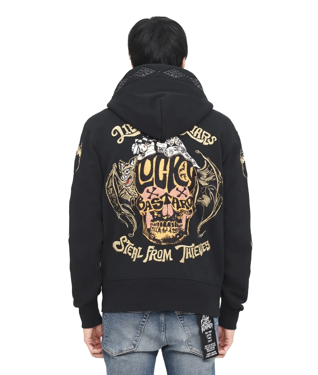 Cult Lucky Bastard Zip Up Hoodie