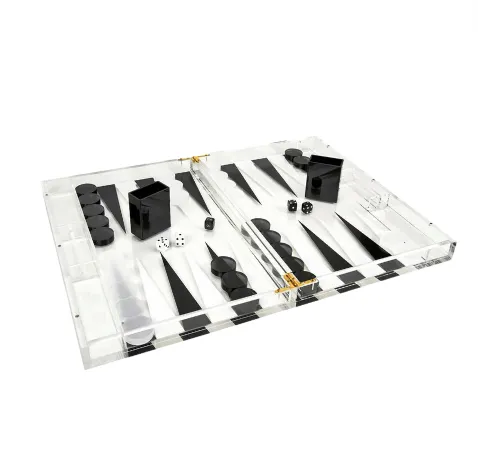 Deluxe Acrylic Backgammon Game