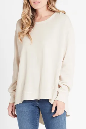 Dylan Relaxed Stone Sweater