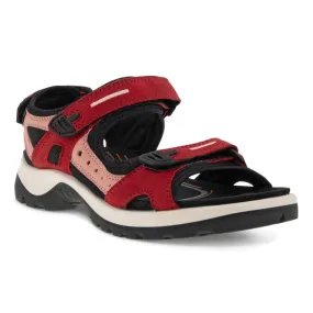 Ecco Women's Yucatan Sandal - Chili Red/Damask Rose