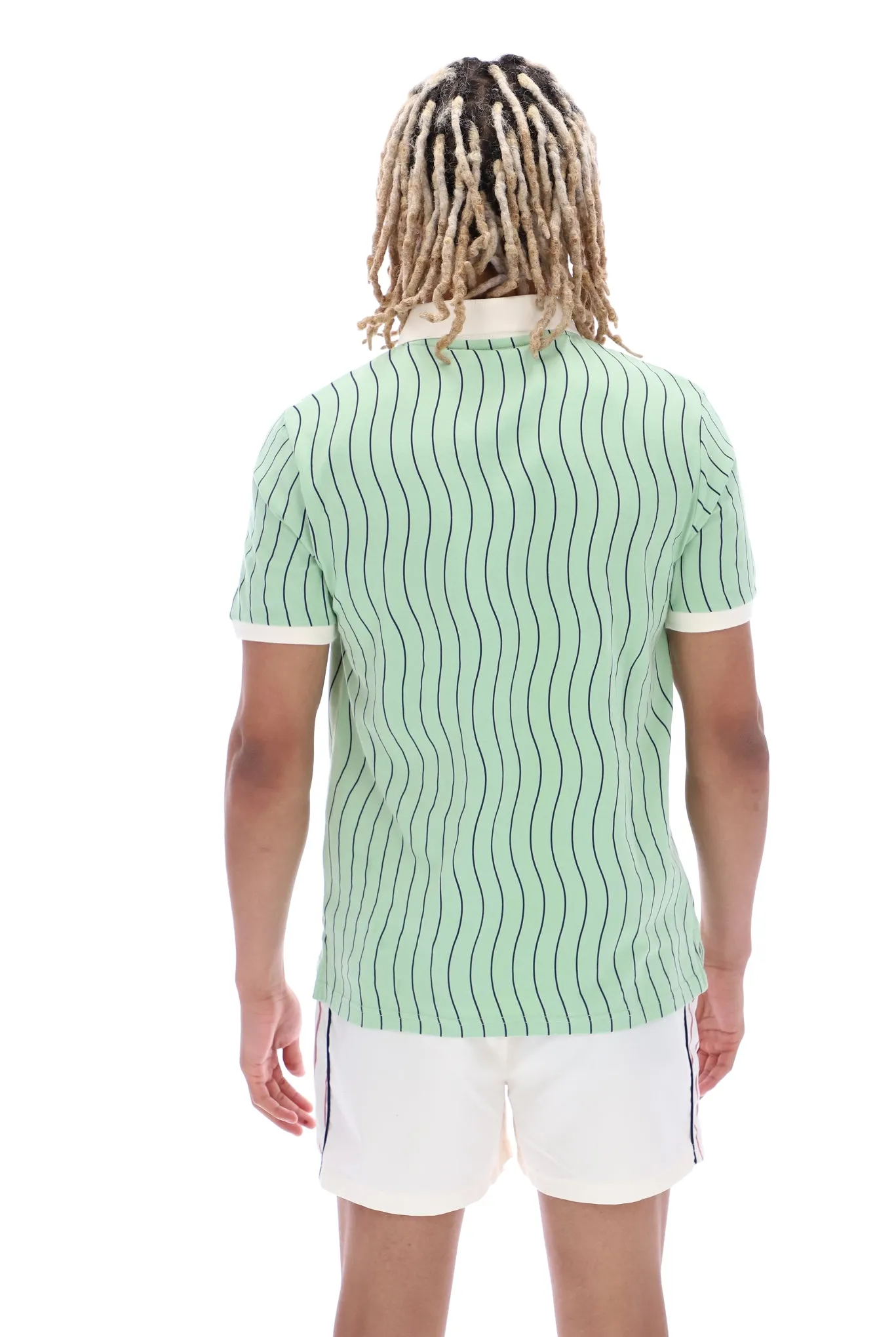 Ellery Wave Striped Polo