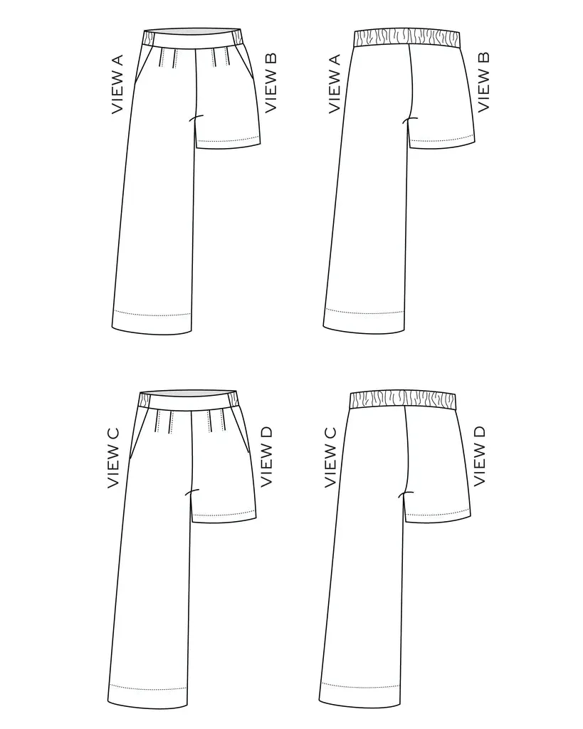 Emerson Pant & Short | Sz 0-18 | Sewing Pattern by True Bias