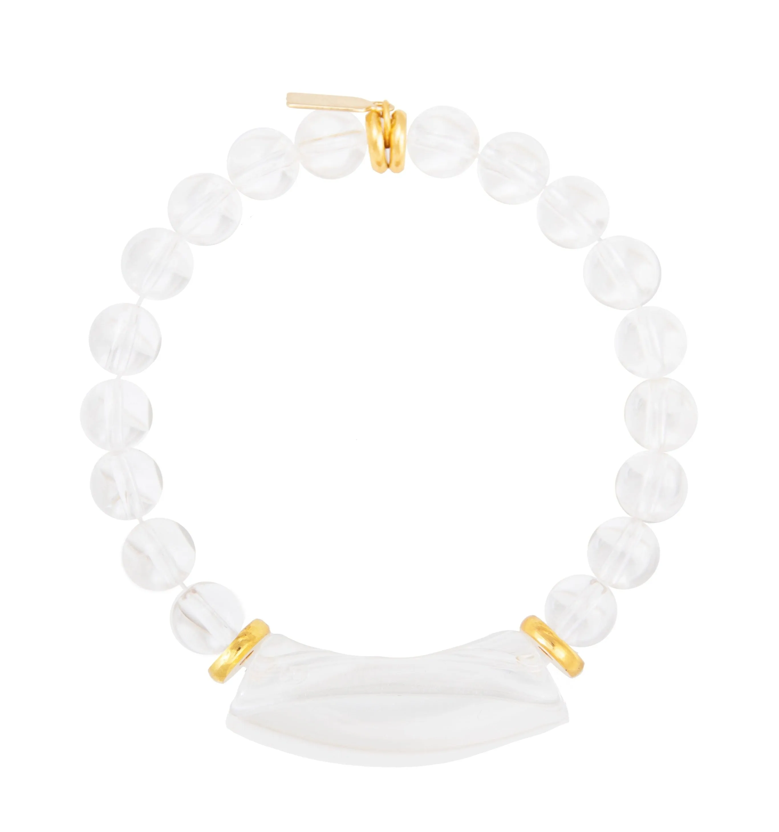 Enamel Bamboo Bubble Bracelet, Air