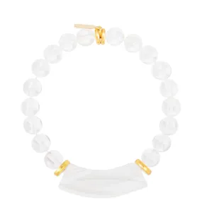 Enamel Bamboo Bubble Bracelet, Air