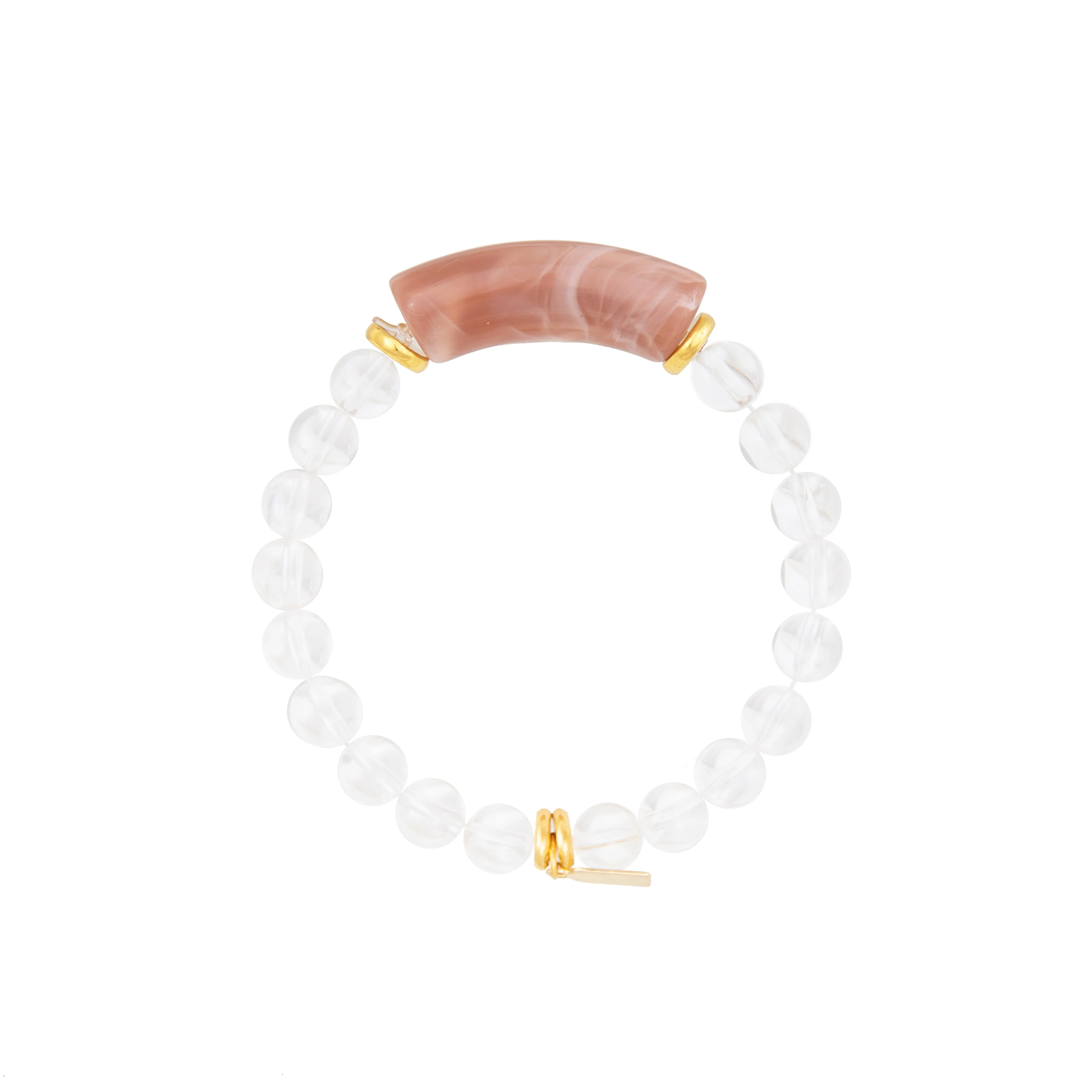 Enamel Bamboo Bubble Bracelet, Air