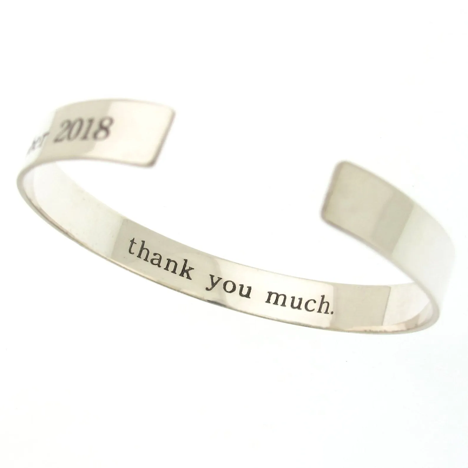 Faith Cuff Bracelet for Men - Personalized 925 Sterling silver Open bangle cuff