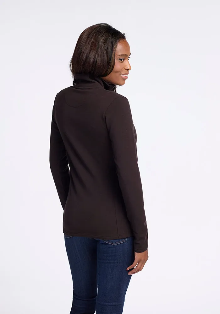 Finley Zip Up Sweatshirt - French Roast