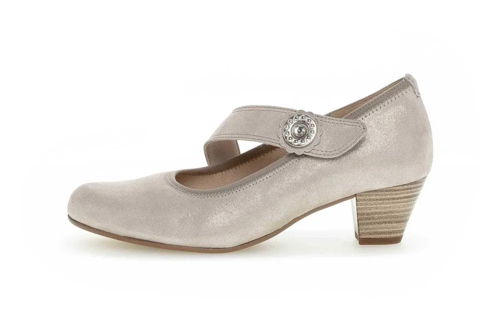 Gabor Women's 66.149.14 Mary Jane Pump - Metallic Beige