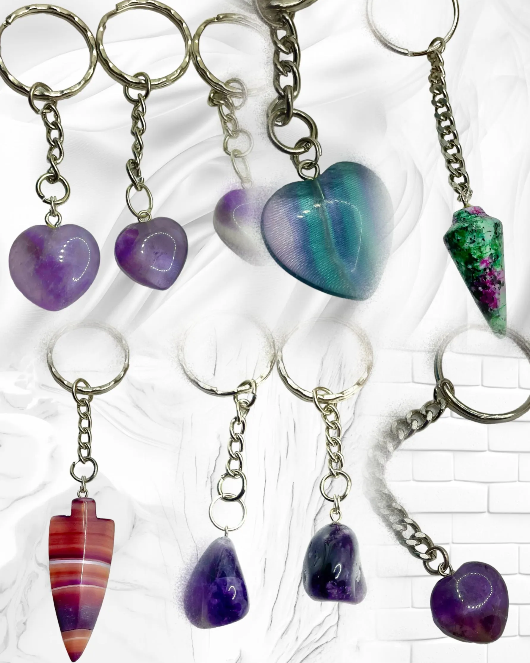 Gemstone Keyrings