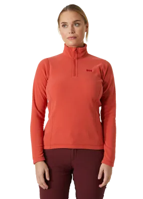 Helly Hansen Women's Daybreaker Polartec Half Zip Fleece Top (Poppy Red)