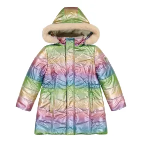 Hooded Parka | Pink Multicolor