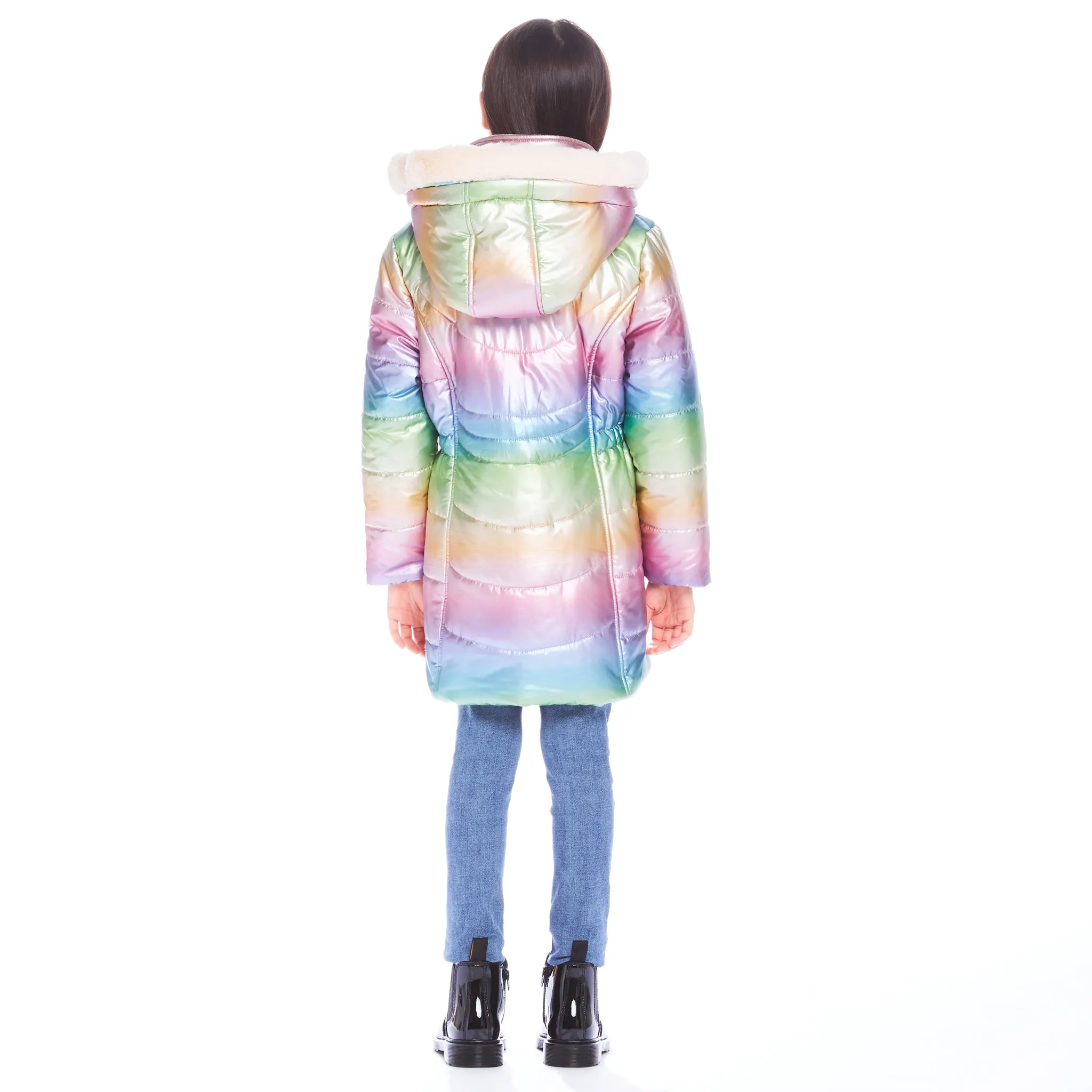 Hooded Parka | Pink Multicolor