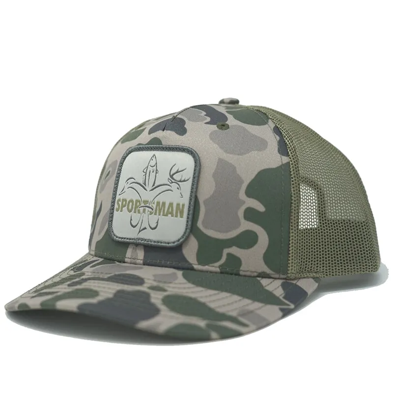 Hook Patch Snapback old school Camo Hat