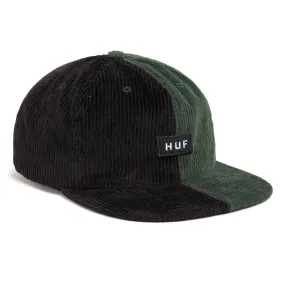 HUF CAP MARINA CORD 6 PANEL HAT FOREST GREEN