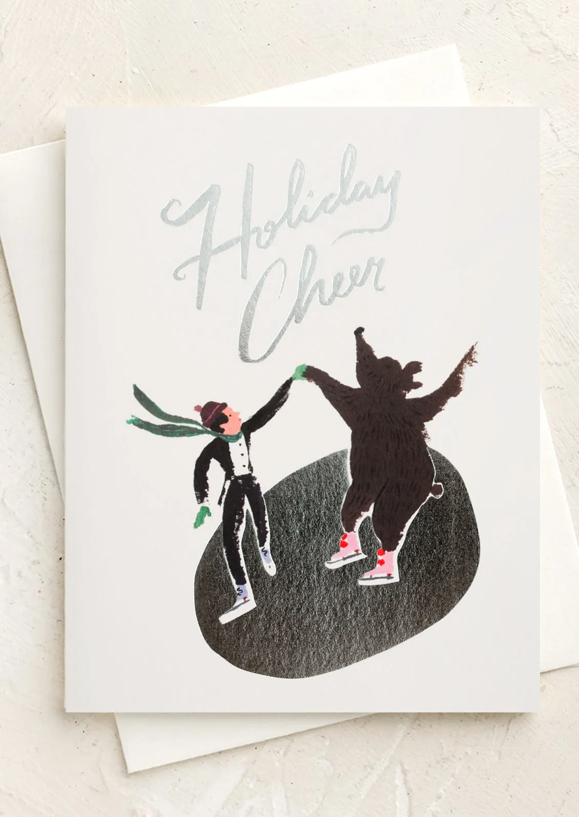 Iceskating Holiday Cheer Card Set