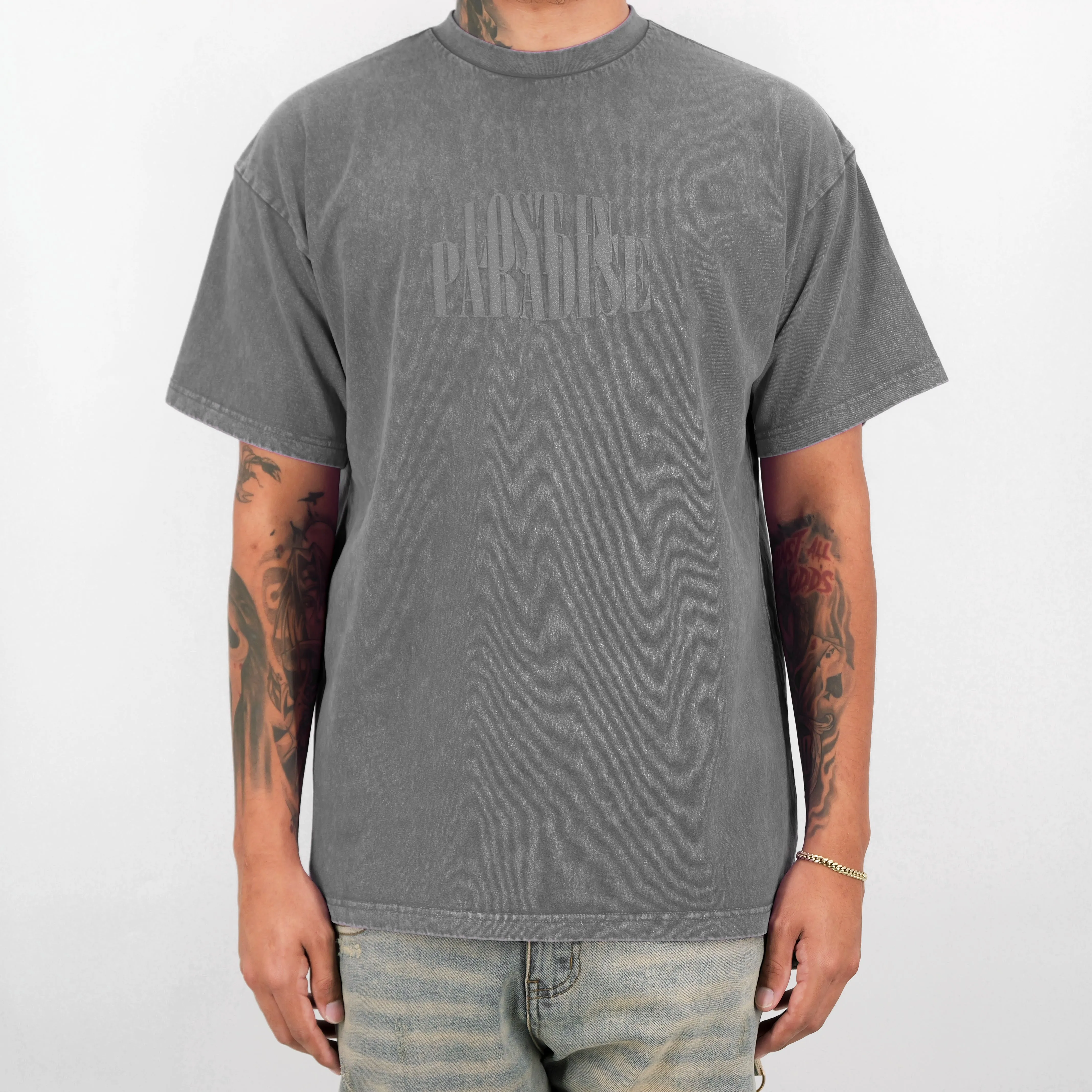 JUST THE LOGO TEE GRAY