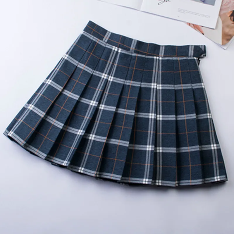 Kawaii Plaid Pleated Skirt AD11974