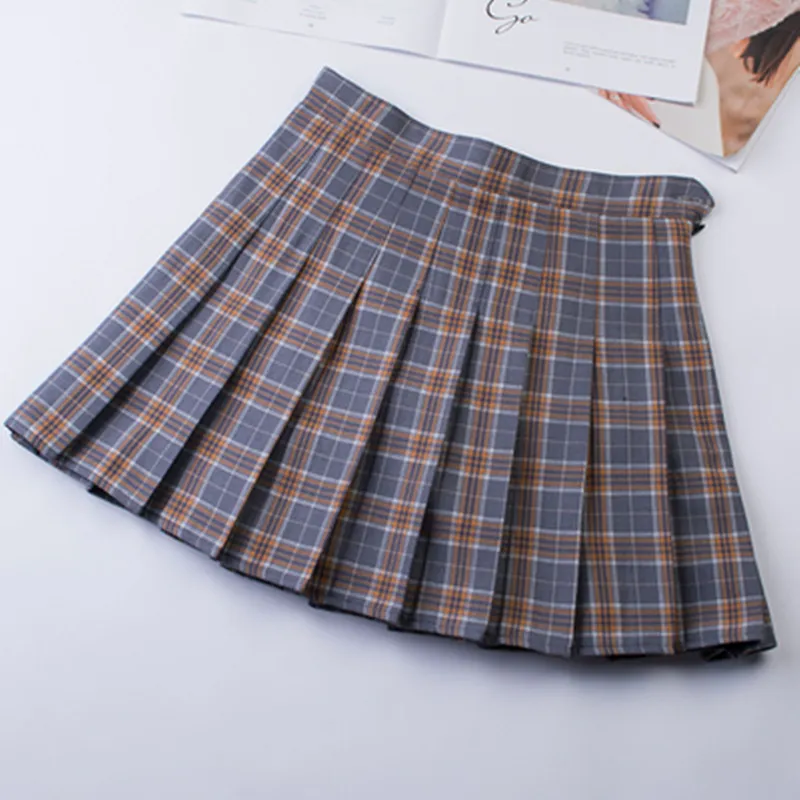 Kawaii Plaid Pleated Skirt AD11974