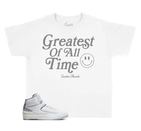 Kids Cement Grey 2 Shirt - Goat - White