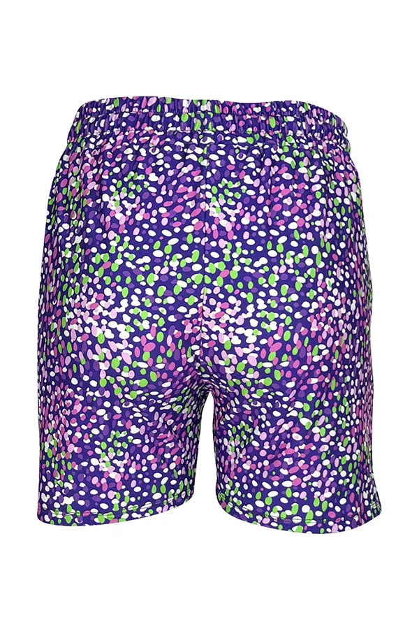 Lavender Confetti Jogger Shorts