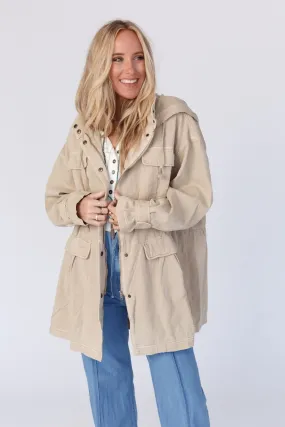 Layers On Layers Perfect Boho Parka - Ivory