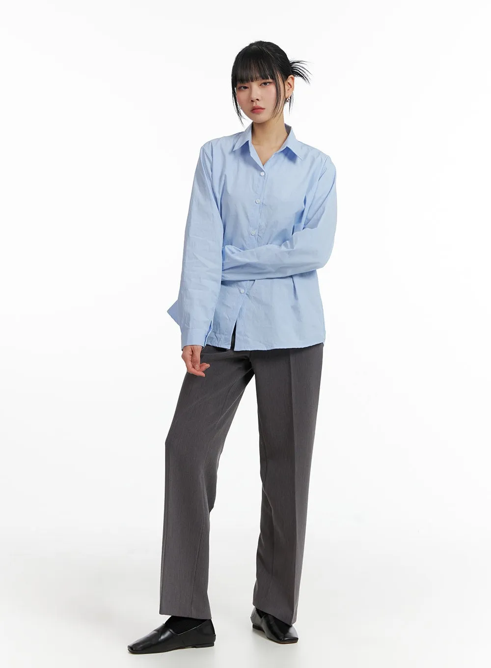 Long Sleeve Tailored Shirt IF402