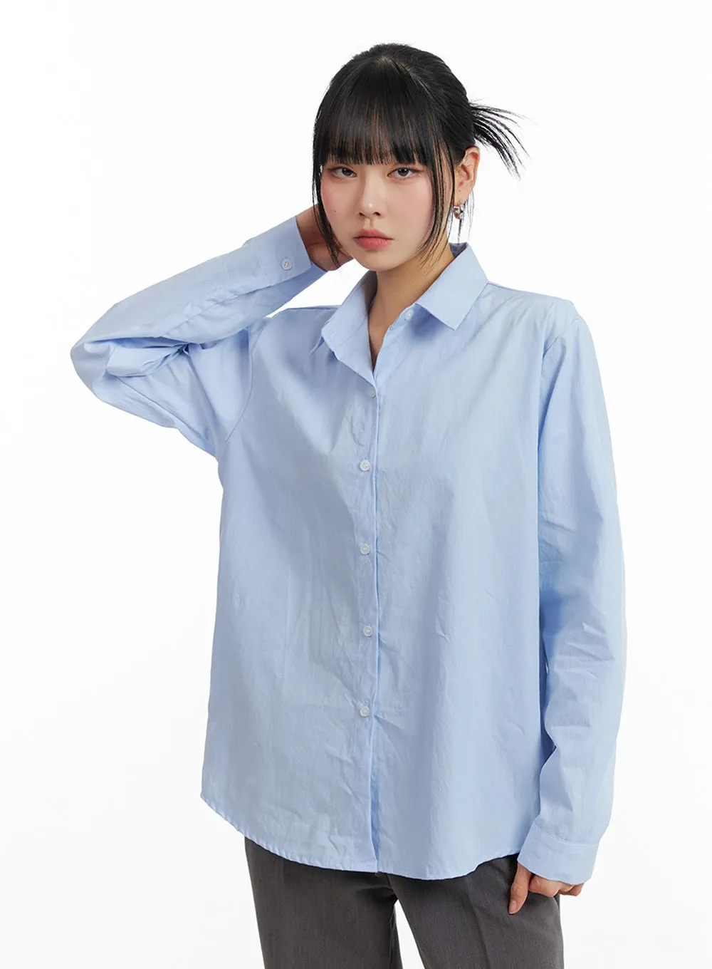 Long Sleeve Tailored Shirt IF402