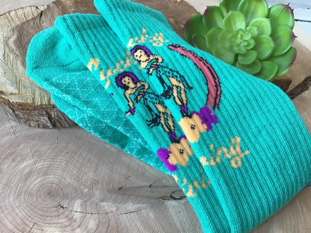 Lucky Chuck Lucky Living Island Cowgirl Performance Socks