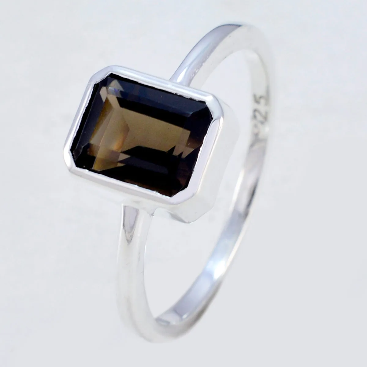 Magnetic Gems Smoky Quartz 925 Sterling Silver Ring Jewelry Stores Nyc