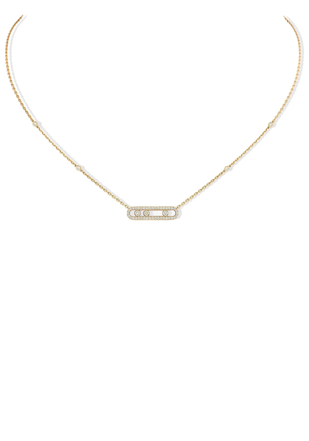 Messika Baby Move Pavé 18KG Diamond Necklace | Choose Gold