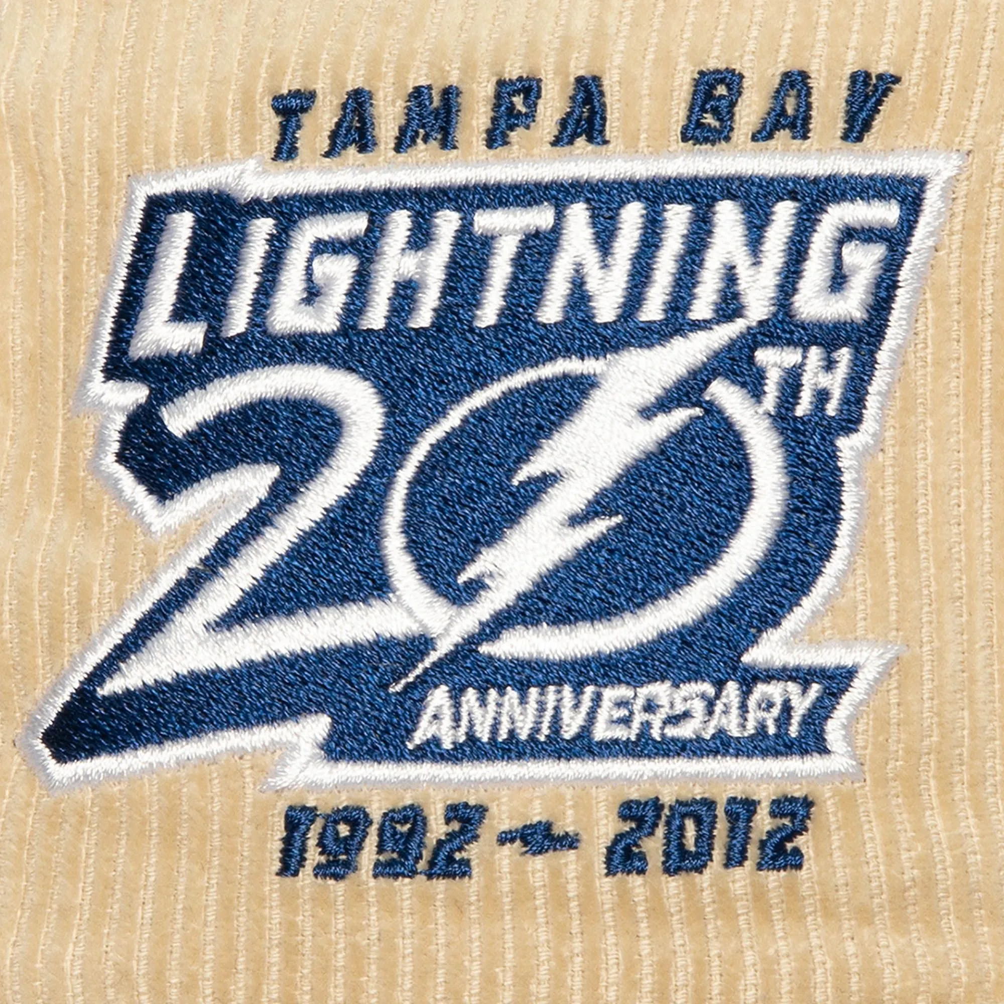 Mitchell & Ness NHL Tampa Bay Lightning 2-Tone Corduroy - Dynasty Fitted