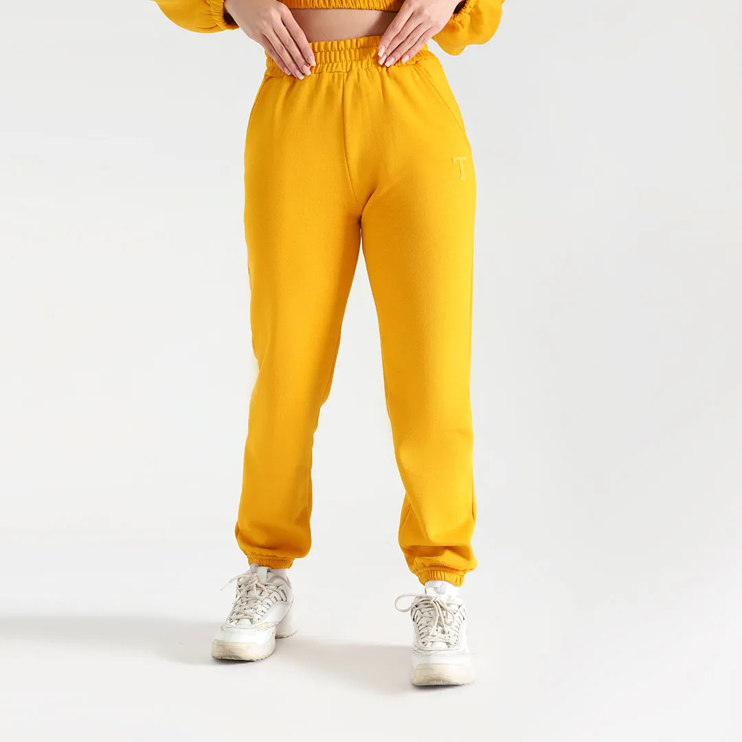 Mustard Fleece Joggers